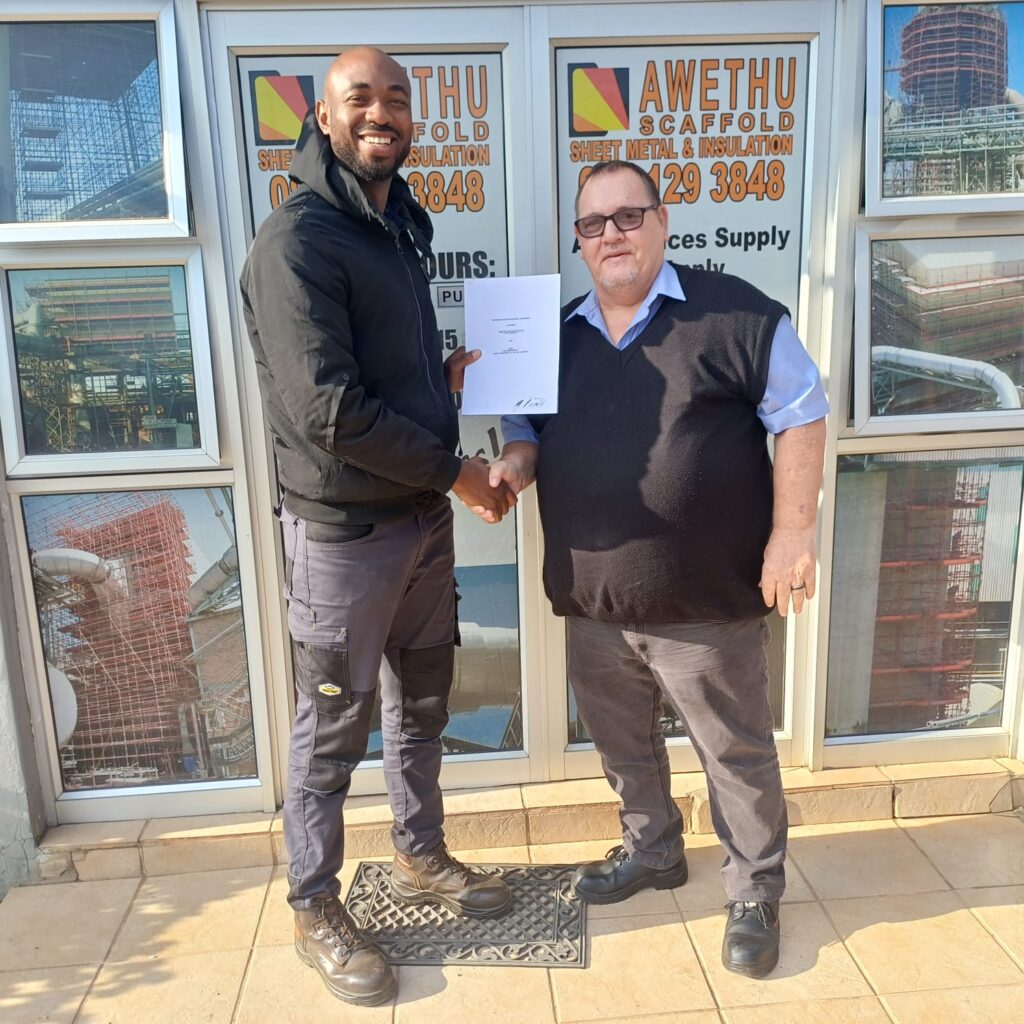 UASA signs Recognition Agreement with Awethu Scaffold – UASA Trade Union